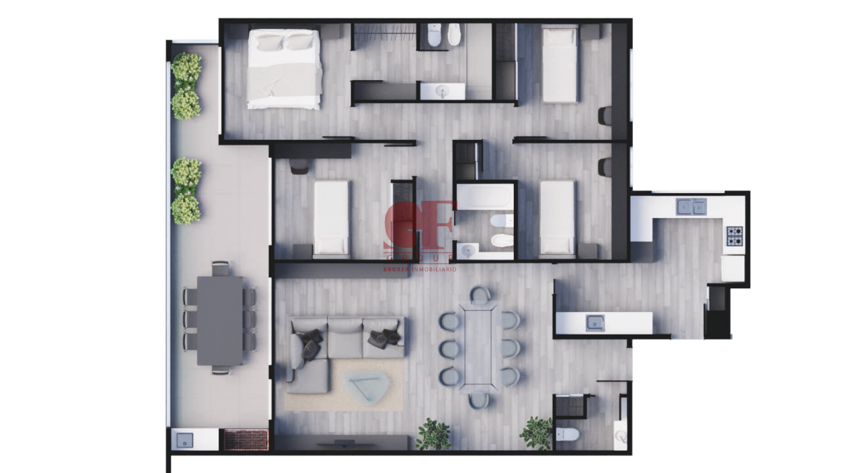 Lanzamiento proyecto PLAZA ECHEVERRIA - 3 con balcones aterrazados - FULL AMENITIES